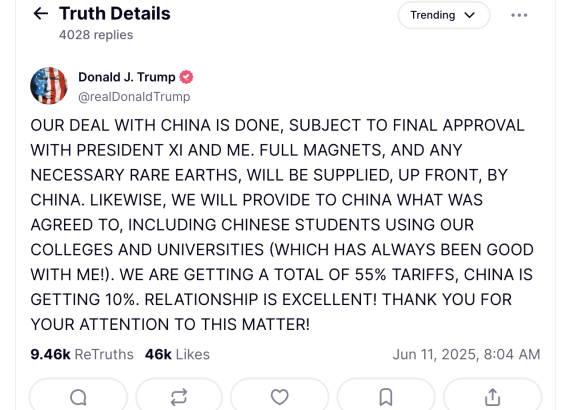 चाइनाले दुर्लभ खनिज पदार्थ दिने, अमेरिकाले चिनीयाँ विद्यार्थी लिने